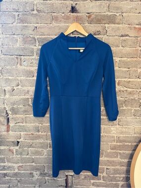 Alexia Admor Royal Blue Long Sleeve Sheath Dress